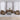 Set de canapele cu perne, 4 piese, maro, textil