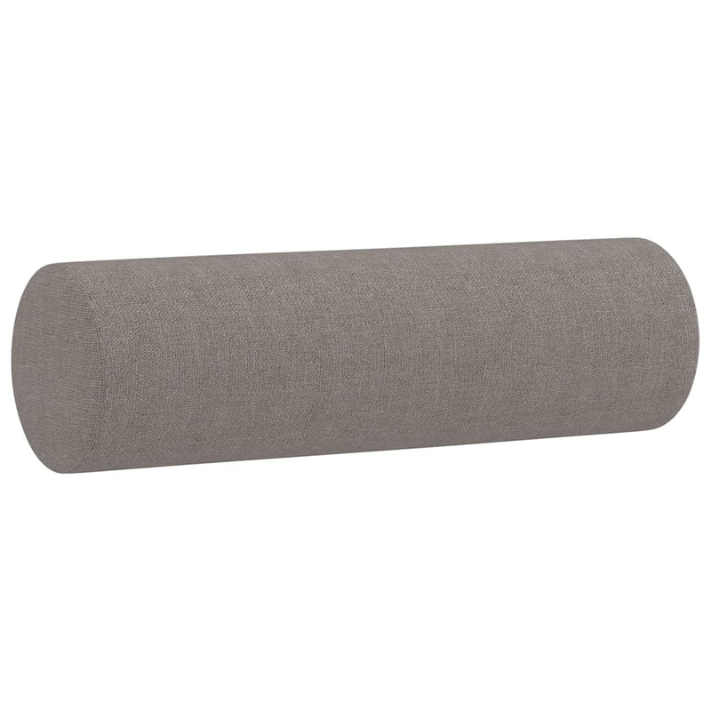 Set de canapele cu perne, 4 piese, gri taupe, textil