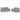 Set de canapele cu perne, 2 piese, gri deschis, textil
