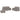 Set de canapea cu perne, 3 piese, gri taupe, material textil