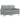 Set de canapele cu perne, 2 piese, gri deschis, material textil