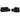 Set de canapele cu perne, 2 piese, negru, material textil