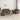 Set de canapele cu perne, 3 piese, maro, textil