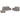 Set de canapele cu perne, 3 piese, gri taupe, textil