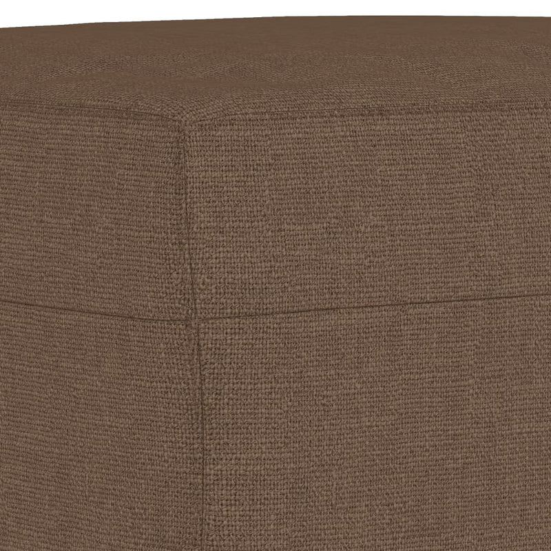 Set de canapele cu perne, 4 piese, maro, textil