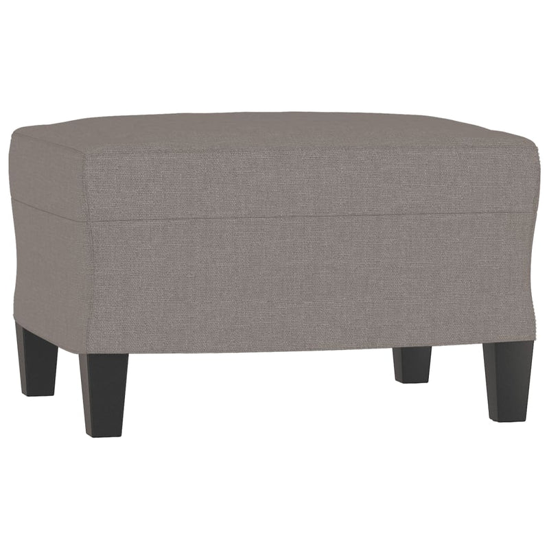 Set de canapea cu perne, 4 piese, gri taupe, material textil
