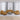 Set de canapele cu perne, 4 piese, maro, catifea