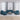 Set de canapele cu perne, 4 piese, albastru, catifea