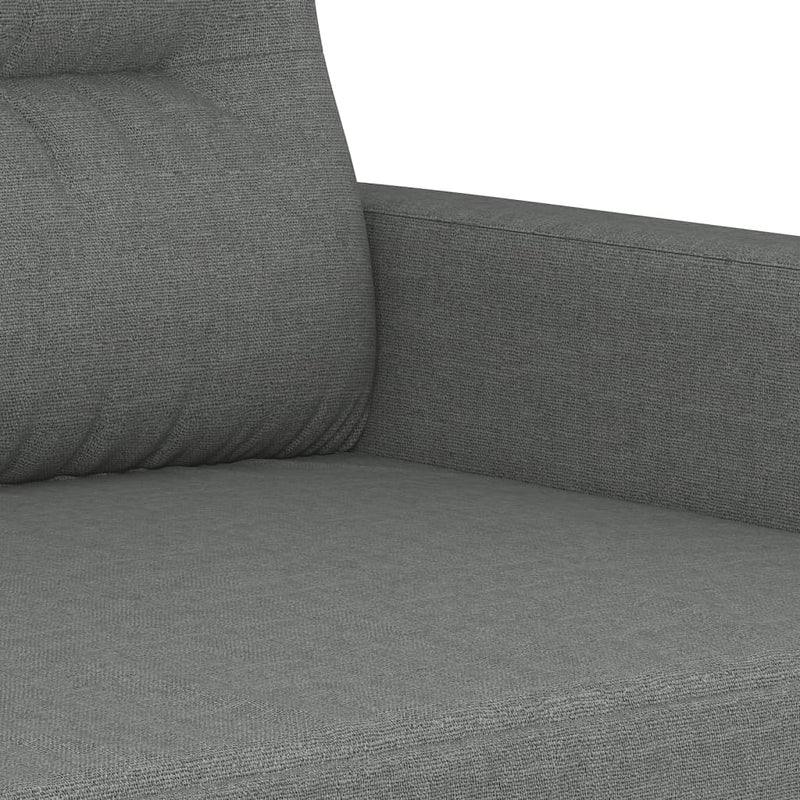 Set de canapele cu perne, 4 piese, gri închis, textil