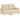Set de canapele cu perne, 4 piese, crem, textil