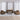 Set de canapele cu perne, 3 piese, maro, textil