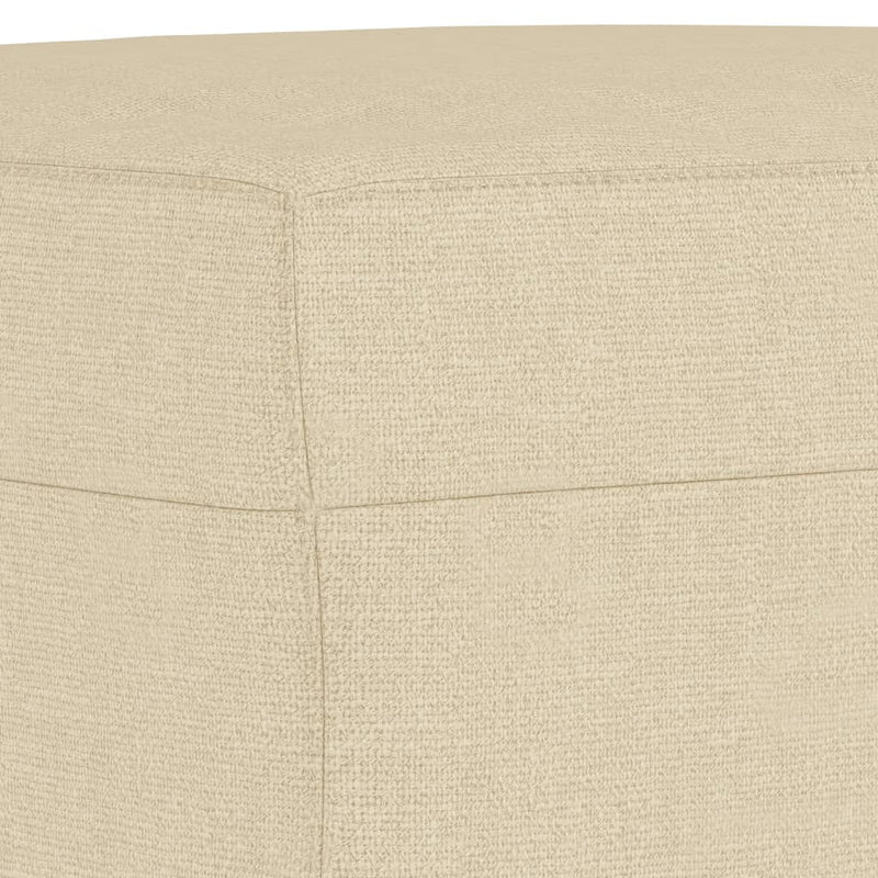 Set de canapele cu perne, 4 piese, crem, microfibră