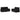 Set de canapele cu perne, 2 piese, negru, textil