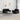 Set de canapele cu perne, 2 piese, negru, textil