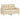 Set de canapele cu perne, 2 piese, crem, material textil