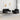Set de canapele cu perne, 2 piese, negru, material textil