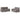 Set de canapele cu perne, 2 piese, gri taupe, textil
