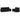 Set de canapele cu perne, 2 piese, negru, textil