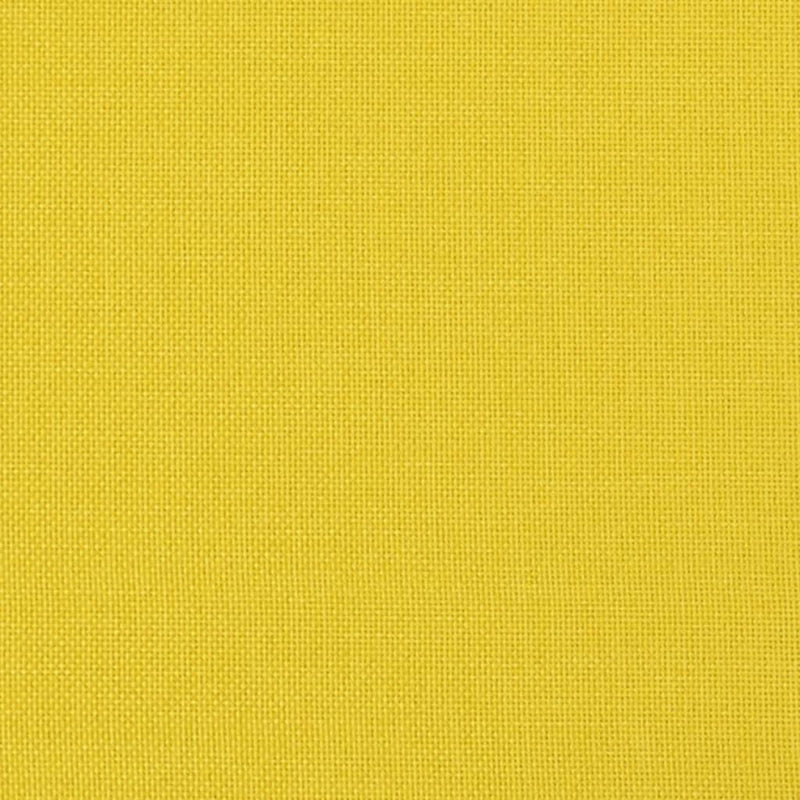 Set de canapele cu perne, 3 piese, galben deschis, textil