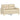 Set de canapele cu perne, 3 piese, crem, textil