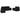 Set de canapele cu perne, 3 piese, negru, textil