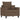 Set de canapele cu perne, 3 piese, maro, textil