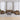 Set de canapele cu perne, 3 piese, maro, textil