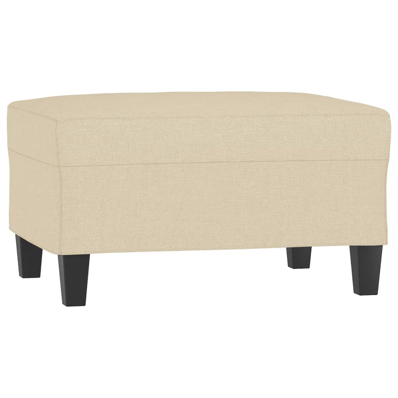 Set de canapele cu perne, 4 piese, crem, microfibră