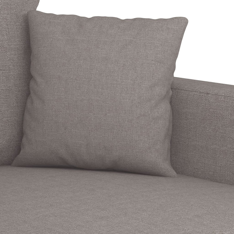 Set de canapele cu perne, 4 piese, gri taupe, textil
