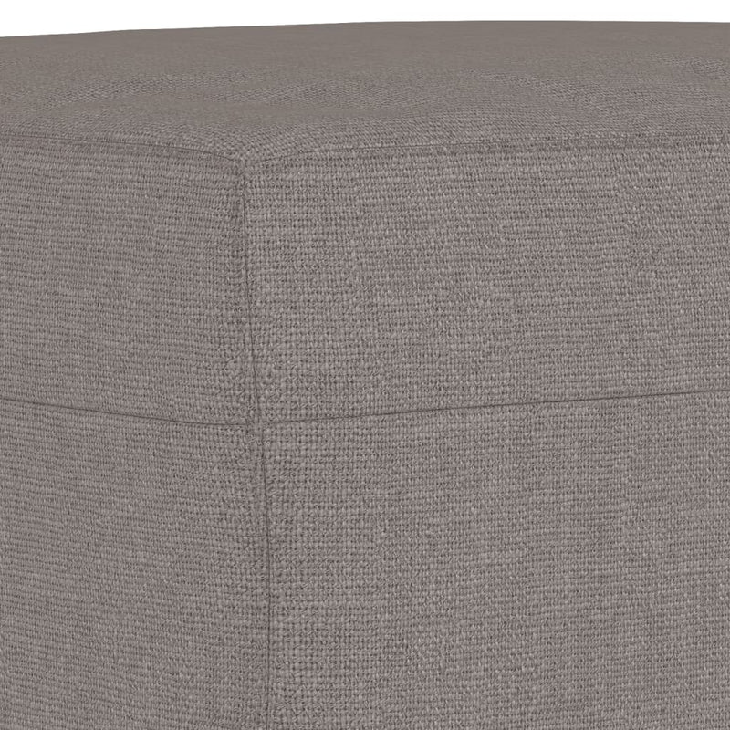 Set de canapele cu perne, 4 piese, gri taupe, textil