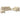 Set de canapele cu perne, 3 piese, crem, textil