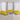 Set de canapele cu perne, 4 piese, galben, catifea