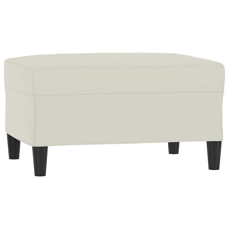 Set de canapele cu perne, 4 piese, crem, catifea