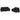 Set de canapele cu perne, 2 piese, negru, catifea