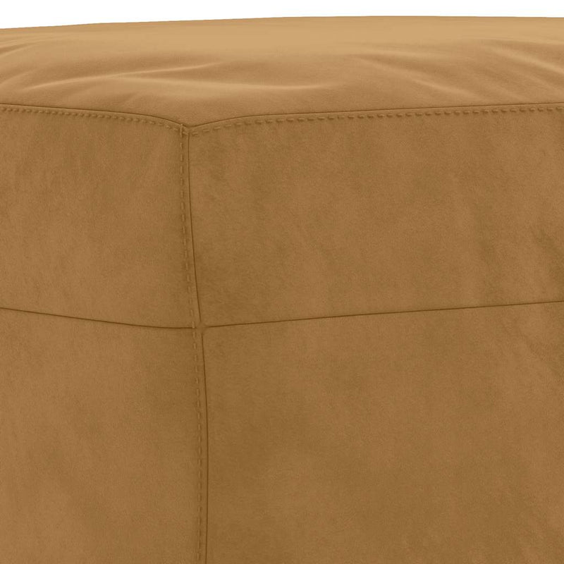 Set de canapele cu perne, 3 piese, maro, catifea