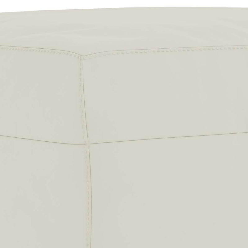 Set de canapele cu perne, 3 piese, crem, catifea