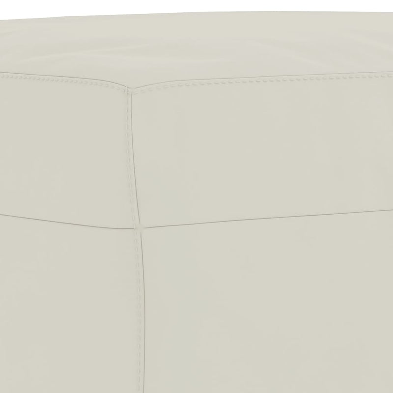 Set de canapele cu perne, 3 piese, crem, catifea