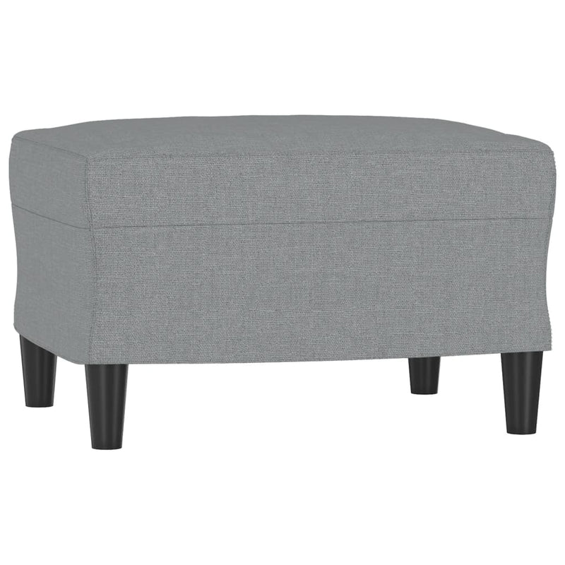 Set de canapele cu perne, 4 piese, gri deschis, textil