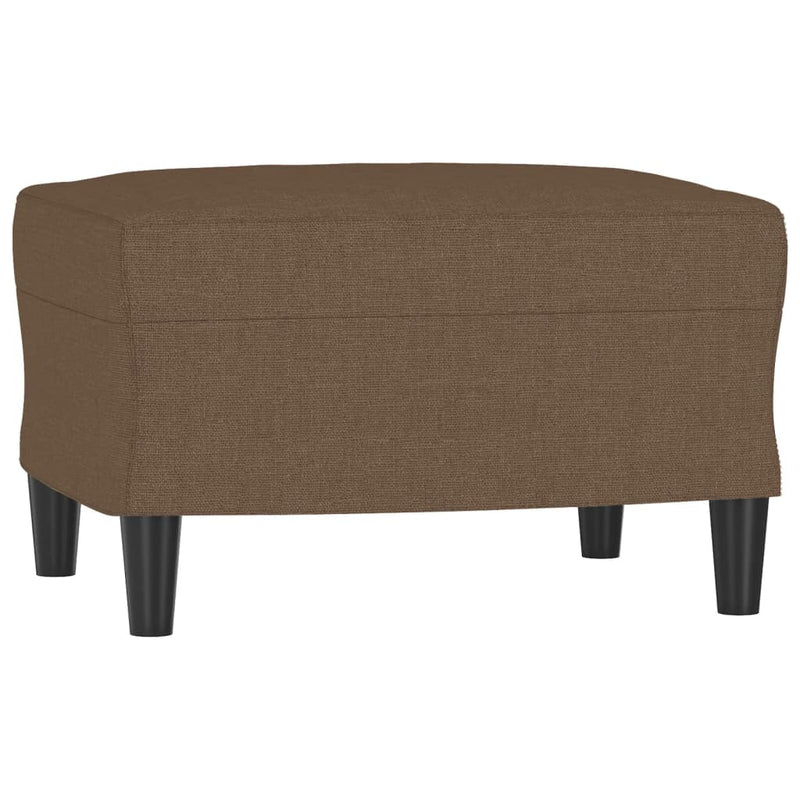 Set de canapele cu perne, 4 piese, maro, textil