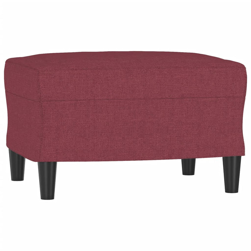 Set canapea cu perne, 4 piese, roșu vin, material textil