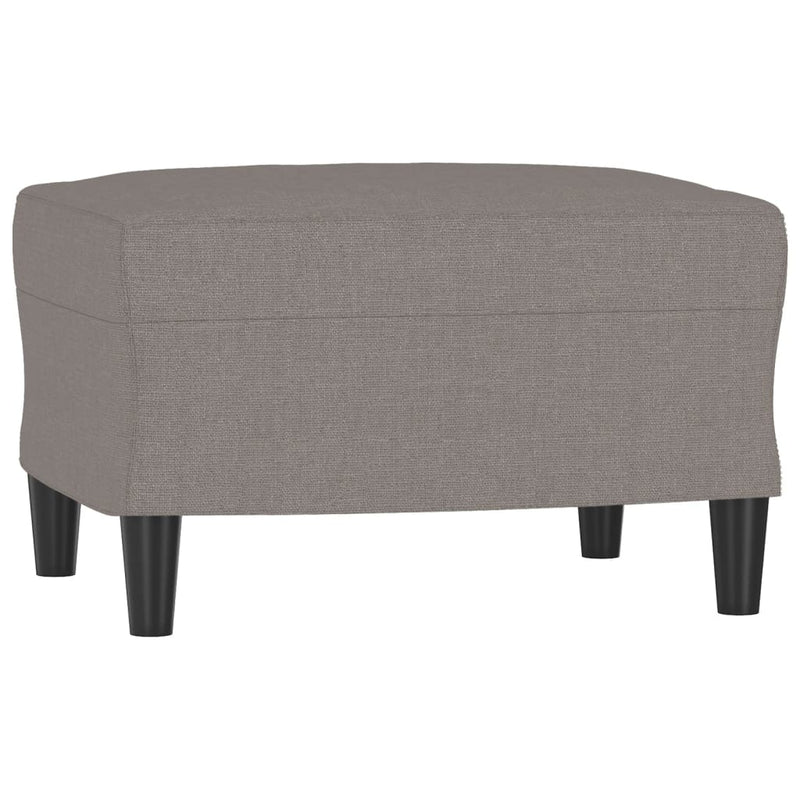 Set de canapea cu perne, 4 piese, gri taupe, material textil