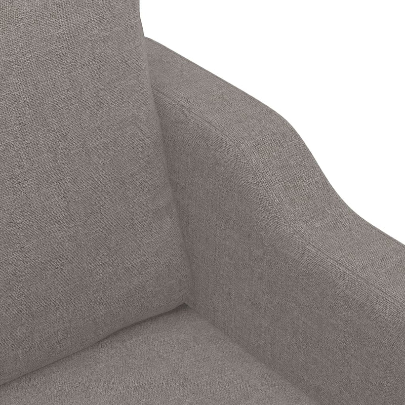 Set de canapea cu perne, 4 piese, gri taupe, material textil