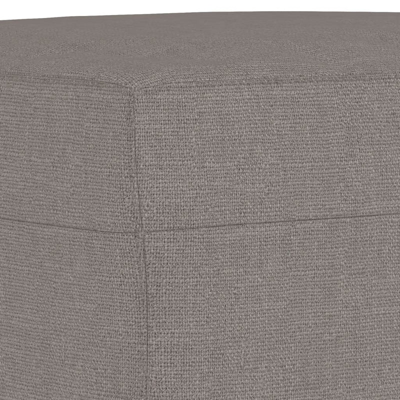Set de canapea cu perne, 4 piese, gri taupe, material textil