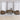 Set de canapele cu perne, 3 piese, maro, textil