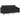 Set de canapele cu perne, 3 piese, negru, textil