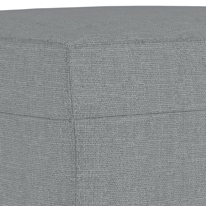 Set de canapele cu perne, 4 piese, gri deschis, material textil