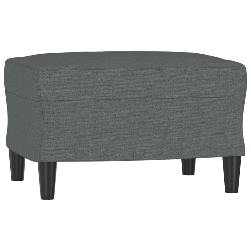 Set de canapele cu perne, 4 piese, gri închis, material textil