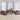 Set de canapele cu perne, 4 piese, maro, textil
