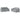 Set de canapele cu perne, 2 piese, gri deschis, textil