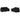 Set de canapele cu perne, 2 piese, negru, textil